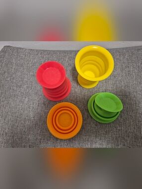 *5 Items for $25 Baby Items* 4 X Fat Brain Folding Cups